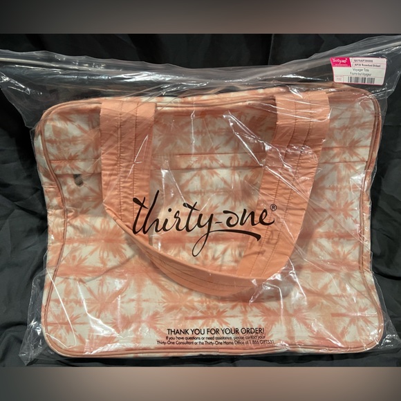 Thirty-One Voyager Tote - Rosedust Shibori - Picture 3 of 5